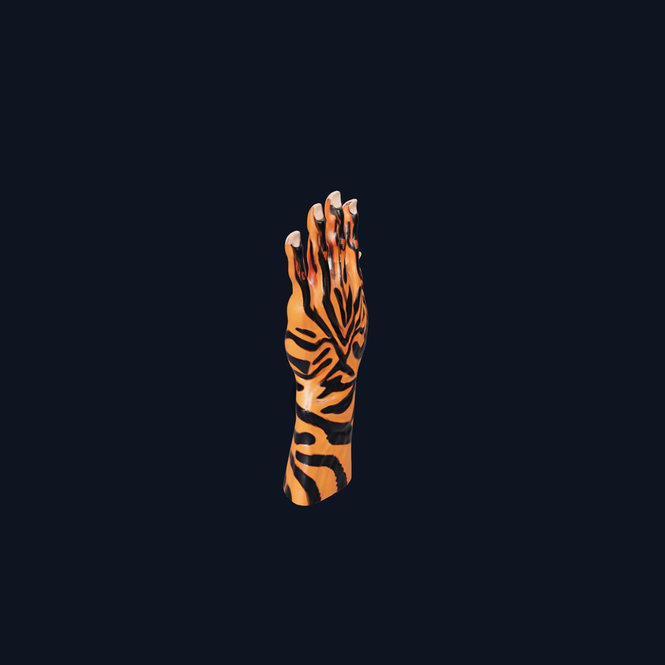 Human Hand with Tribal Tattoo Model Pack